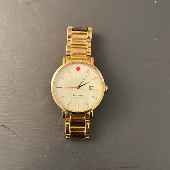 kate spade Accessories - Kate Spade Gold Watch with Pink Detail